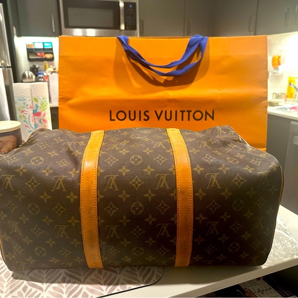 Louis Vuitton Monogram Sac Souple 45 Hand Boston Bag M41624 LV 3698L - Picture 6 of 17